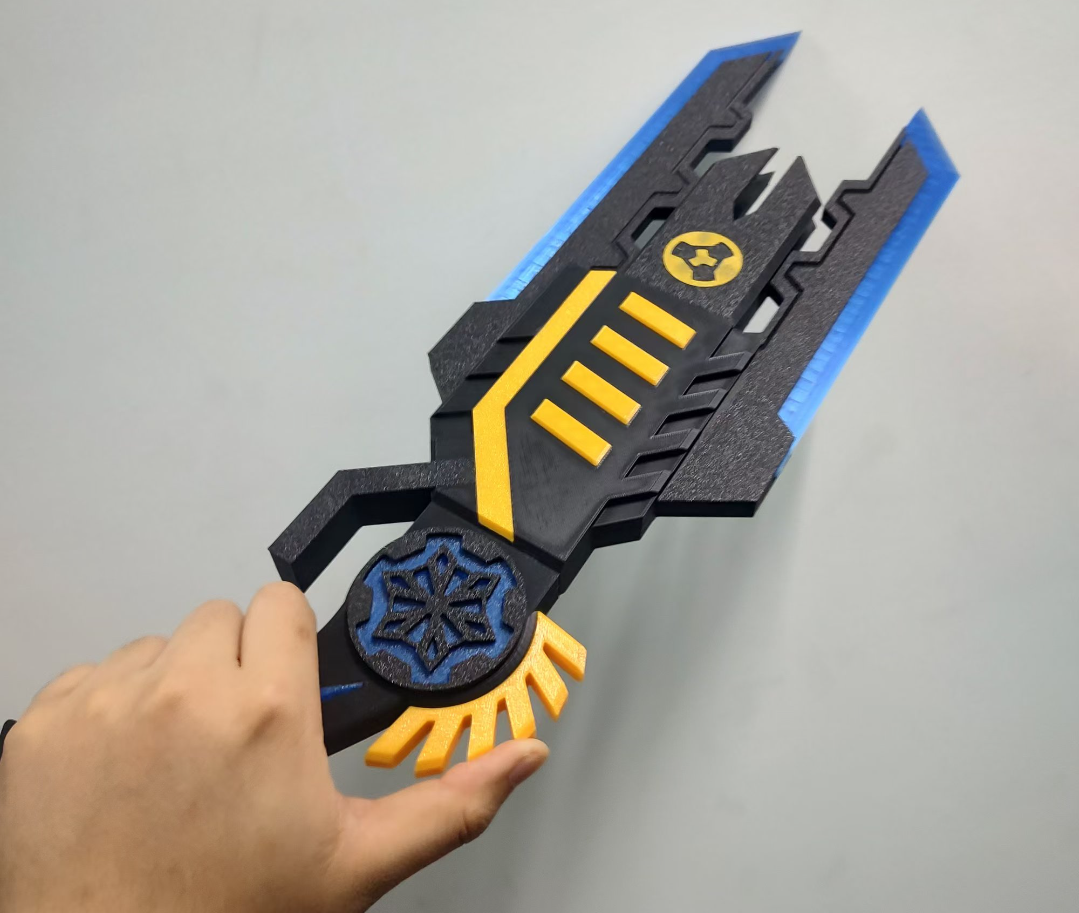 赛博风格能量剑/能量枪（可转换形态）模型 来自 天天顺 - MakerWorld