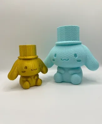 可爱的针织大耳狗马戏团高帽玉桂狗