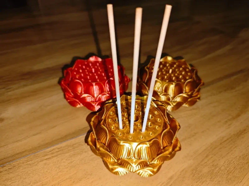 莲花多孔型香（烛）插台