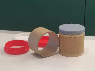 线轴或补充纸筒罐子