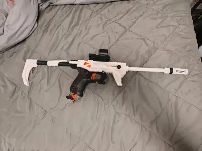Nerf Knockout kit /拉栓蛟龙发射器 (no hardware/无五金) - 免费 3D 打印模型 - MakerWorld