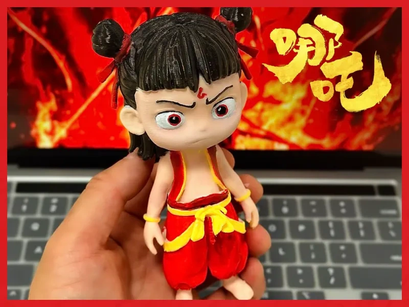 魔童哪吒，敖丙灵魂附身版，q版帅气