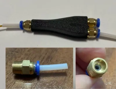 三通进料拓展口 PC4-01 M10 2-in-1 PTFE adapter ver2.0 - 免费 3D 打印模型 - MakerWorld