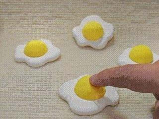 煎蛋按键解压冰箱贴