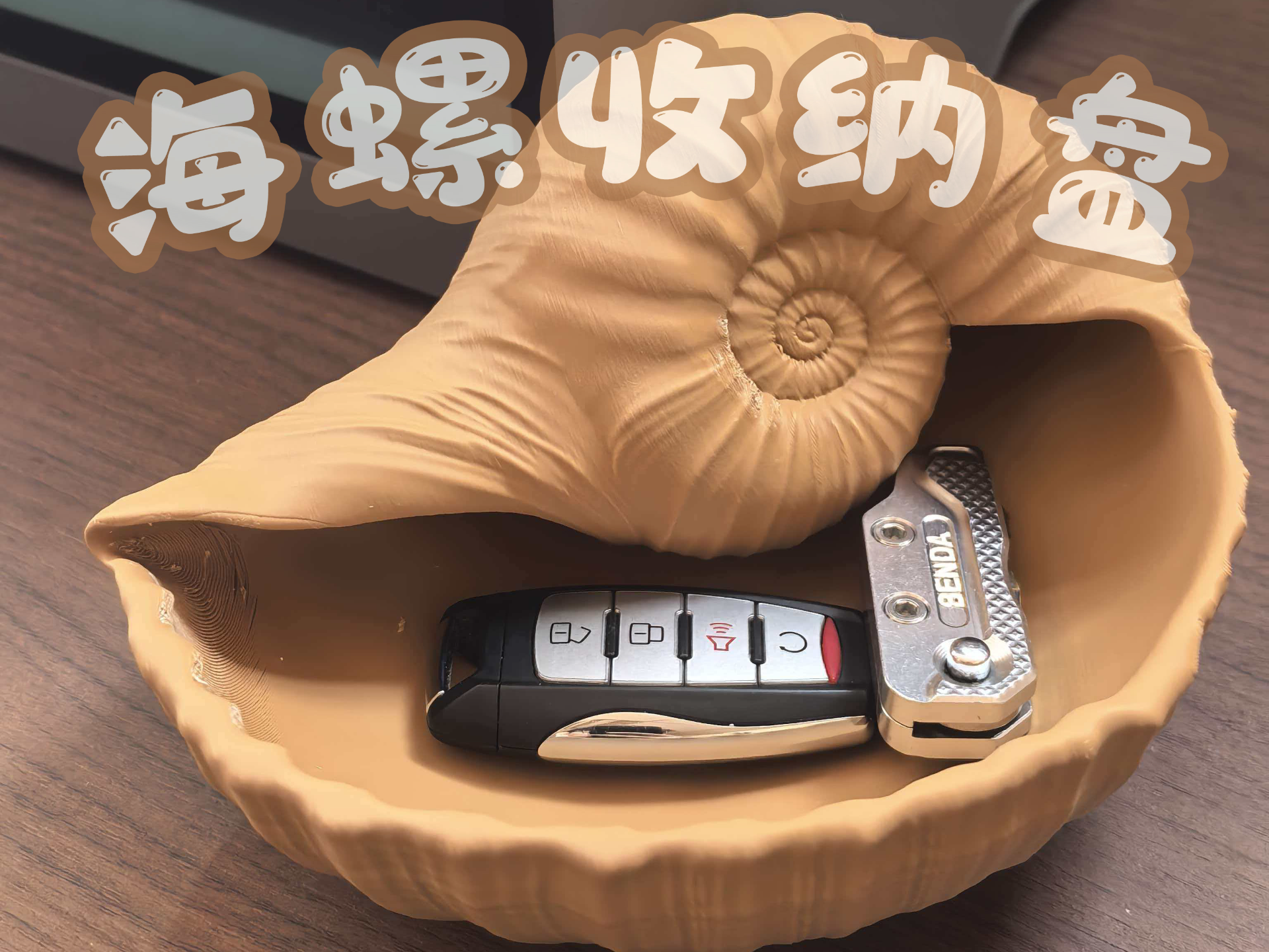 海螺收纳盒 门口客厅玄关厕所 收纳储物盒收纳盘
