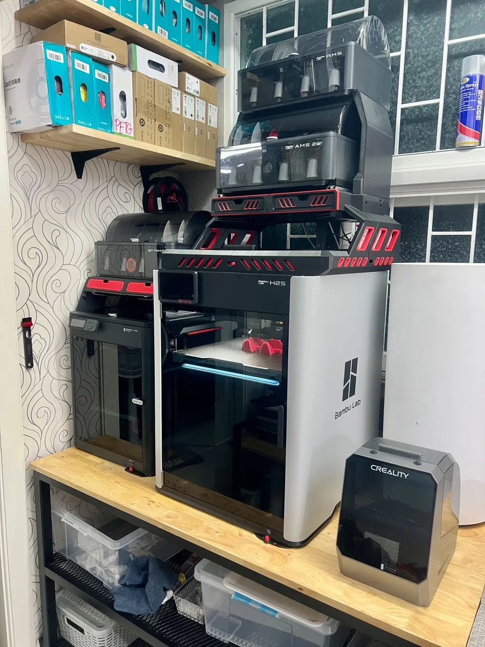 D3P Riser H2S, H2D 的双倍 AMS 增高架支架 - 免费 3D 打印模型 - MakerWorld