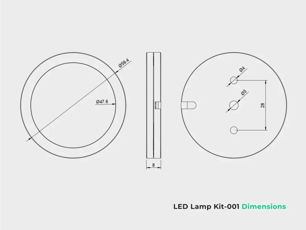 Generic Led Module Cad Block LED Lamp Kit-001 - CAD 模型(.step,.f3d 文件) 来自 Henlor - MakerWorld