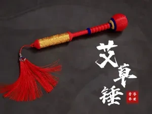 国风精雕艾草锤