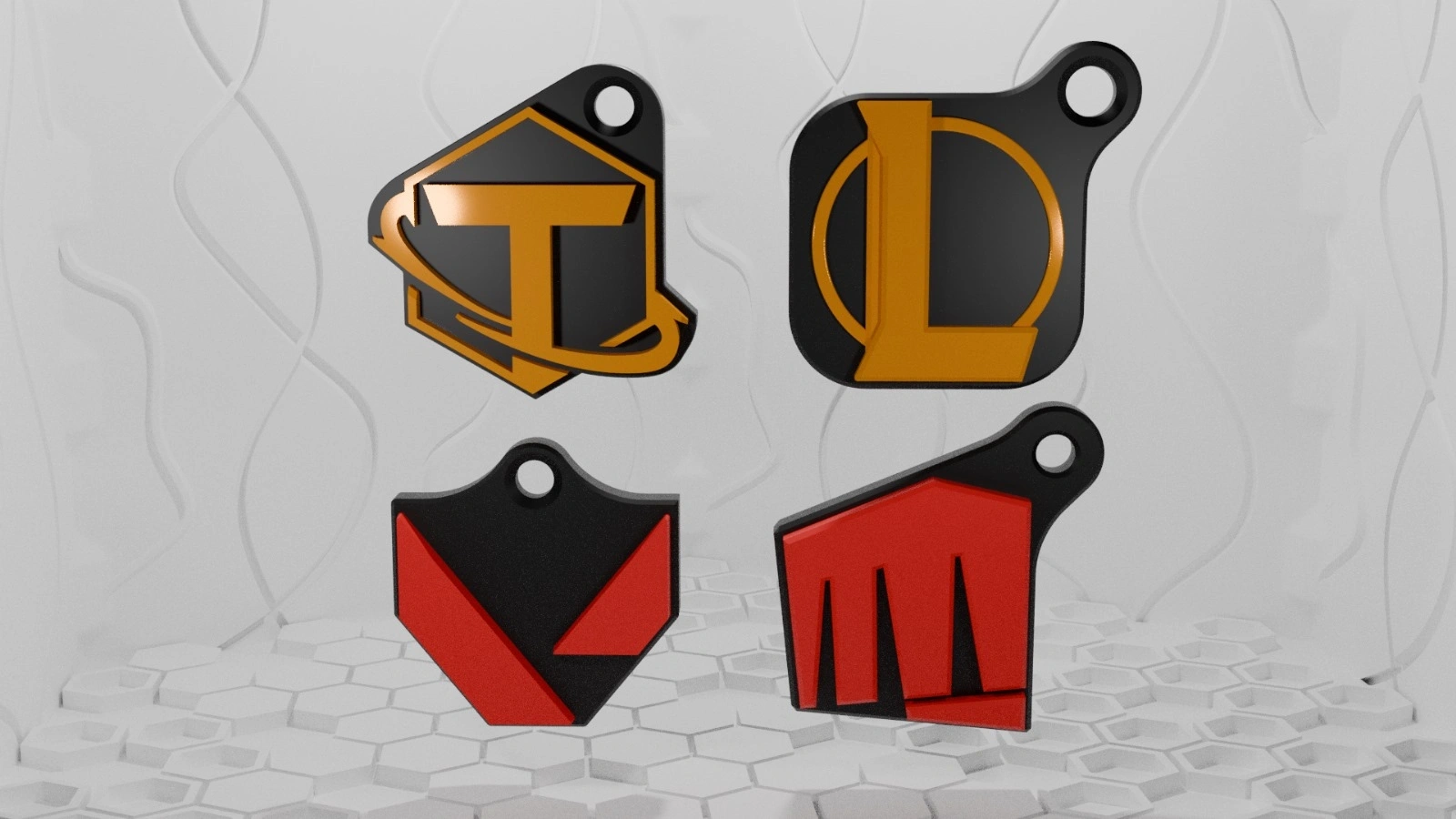 Riot games key tags collection 来自 Printcells - MakerWorld