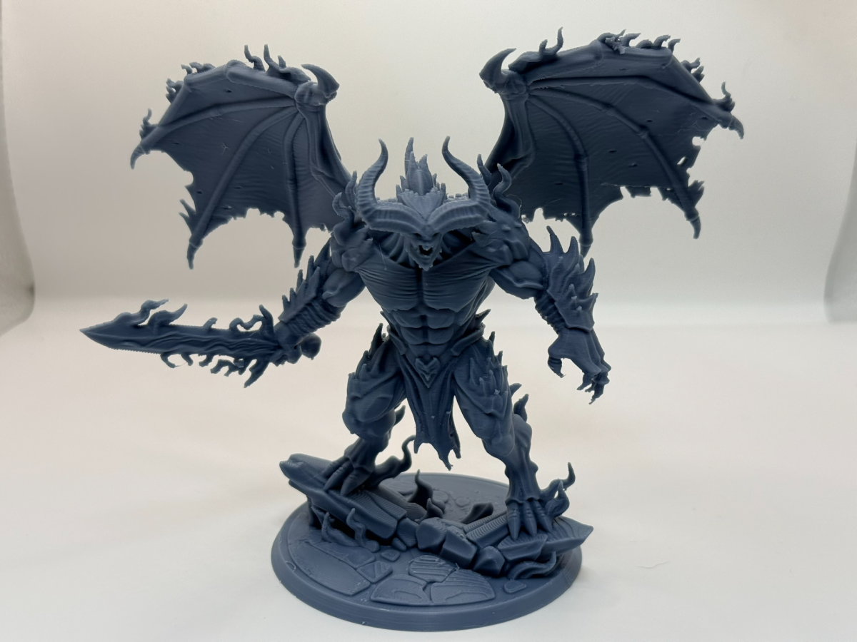 地狱巴洛炎魔 – 75毫米龙与地下城微缩模型 - 免费 3D 打印模型 - MakerWorld
