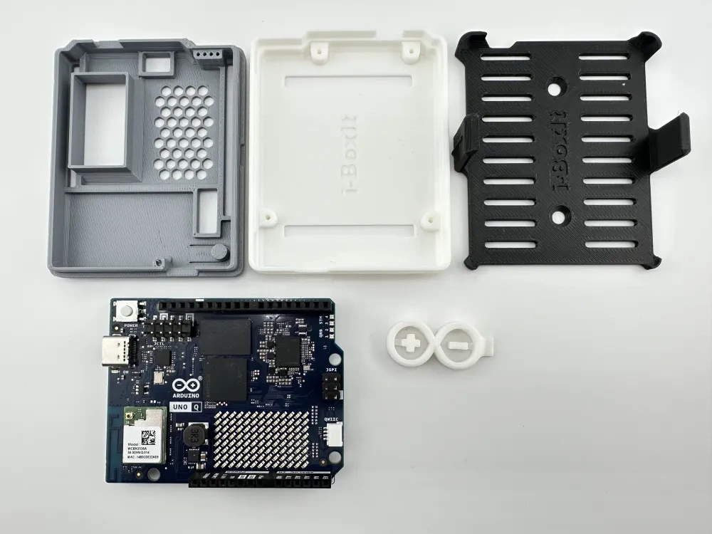 Arduino Uno Q 外壳套件 - 卡扣式 - 壁挂式 - 免费 3D 打印模型 - MakerWorld