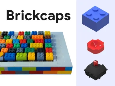 Brickcaps - 砖块到键帽的适配器