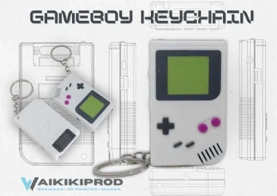 打印一个钥匙扣大小的童年游戏机- Gameboy复刻版
