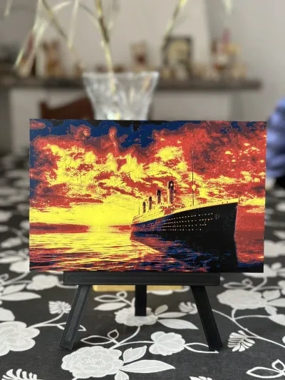 Titanic HueForge艺术 245x158
