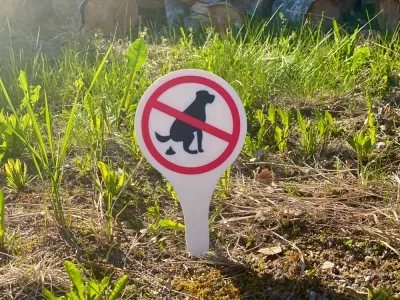 禁止狗便标志牌