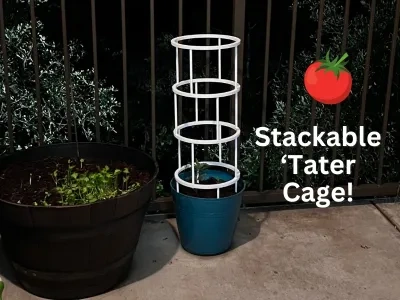 超级简单的可堆叠番茄笼