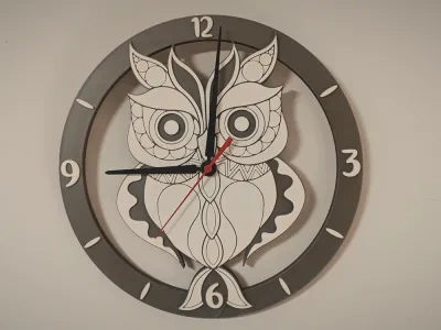 猫头鹰图案的时钟