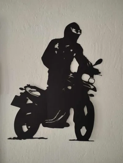 墙面装饰-摩托车