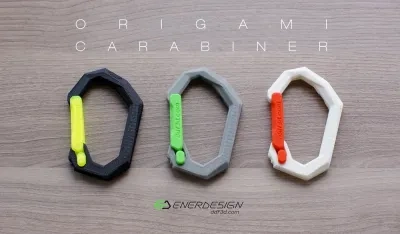 Origami Carabiner：纸艺卡拉比纳