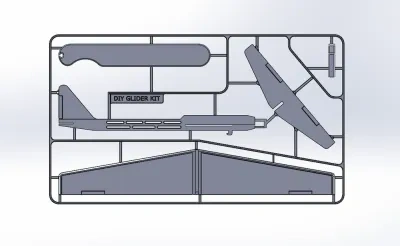 DIY滑翔机套件卡片-飞得很好！