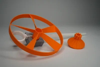 飞行螺旋桨（拉动直升机）和陀螺（无需支撑，无需组装）