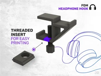 FDM耳机挂钩