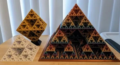 7级谢尔宾斯基分形金字塔（花瓶模式）