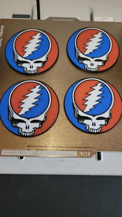 Grateful Dead Stealie饮杯垫