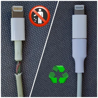 苹果iPhone和三星手机的电缆修复和保护 [lightning+usbc]