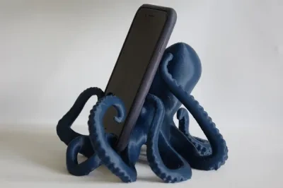 章鱼雕塑+手机支架