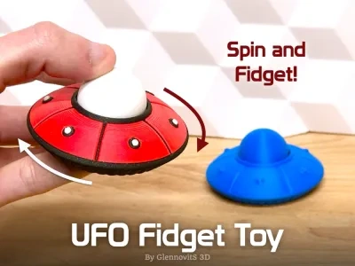 UFO手指陀螺（旋转和玩耍）