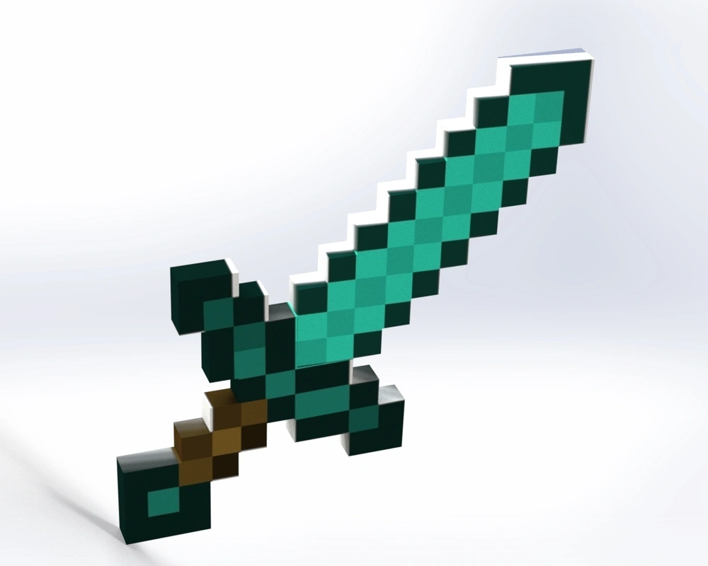 Minecraft游戏中的可折叠剑 来自 AnatolyP3D - MakerWorld
