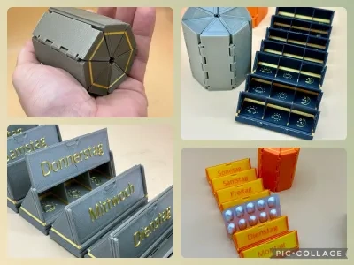 “可打印式滚动柜设计和多功能定制的药盒