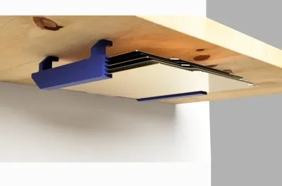 桌下盘子支架（3、4和5个盘子），带有钻孔模板