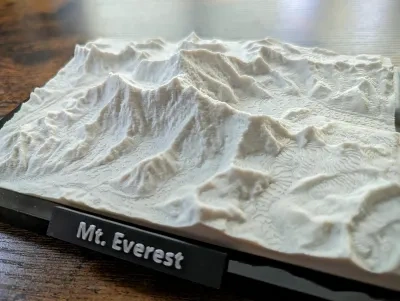 珠穆朗玛峰3D微型模型