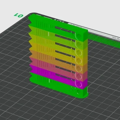 PLA PETG 温度测试塔