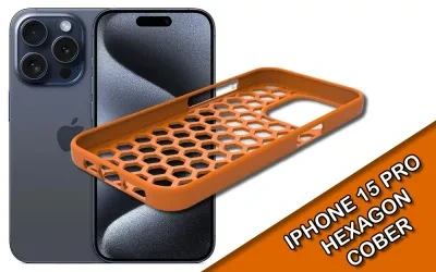iPhone 15 PRO - 六边形设计手机壳
