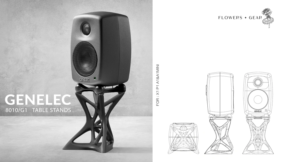 Genelec 8010/G1桌面音箱支架 来自 FLOWERS GEAR - MakerWorld