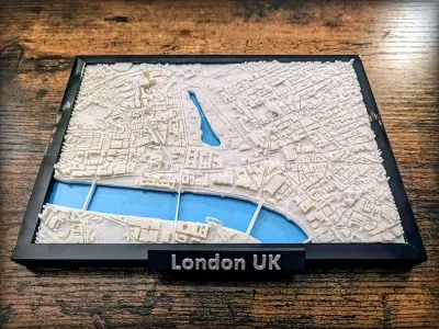 伦敦英国英国3D微型模型
