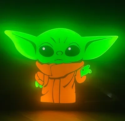 婴儿Yoda灯盒