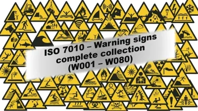 ISO 7010 - 警示标志（W001 - W080）