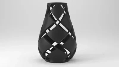 格子花瓶