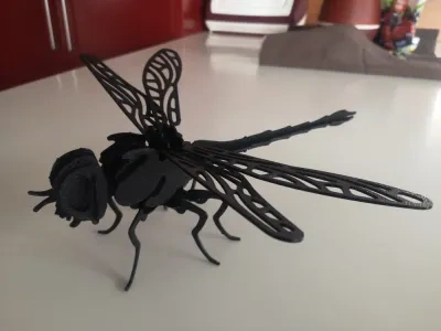 Dragonfly_3D：可拼装的无胶剪纸蜻蜓