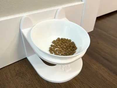 提升式猫碗架