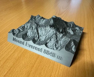 珠穆朗玛峰逼真缩微模型