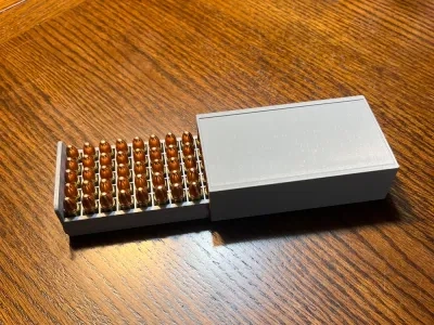 9mm子弹盒 - 磁性滑动盖