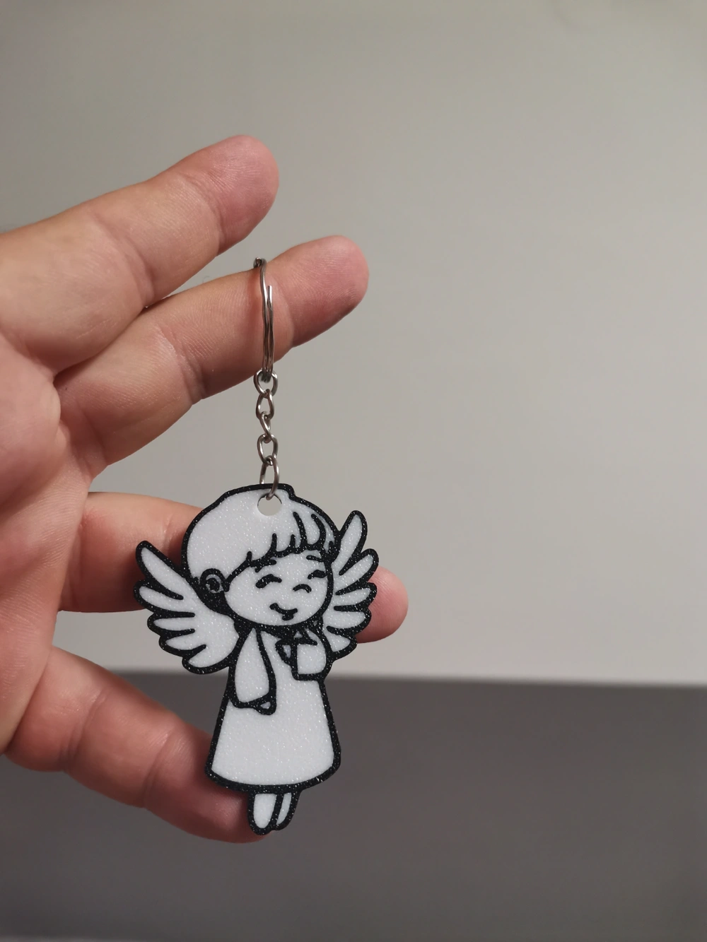 可爱的彩色天使钥匙扣 来自 BT3D printing - MakerWorld