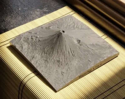 富士山地形模型