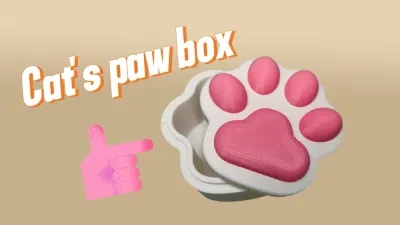 猫爪储物盒/储物盒