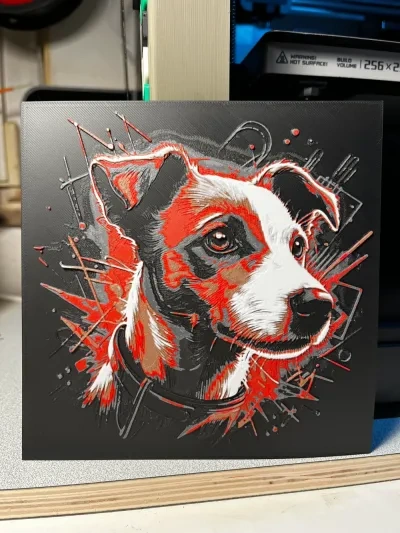 Hueforge Dog 丝材绘画 Jack Russell Terrier